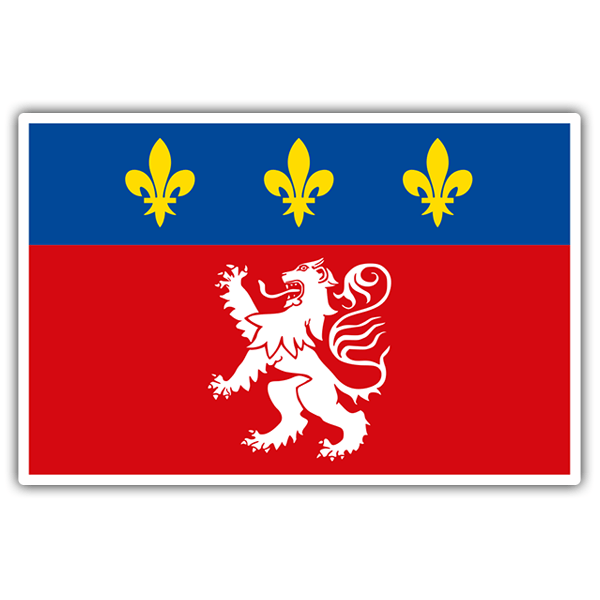 Aufkleber: Flagge Lyonnais