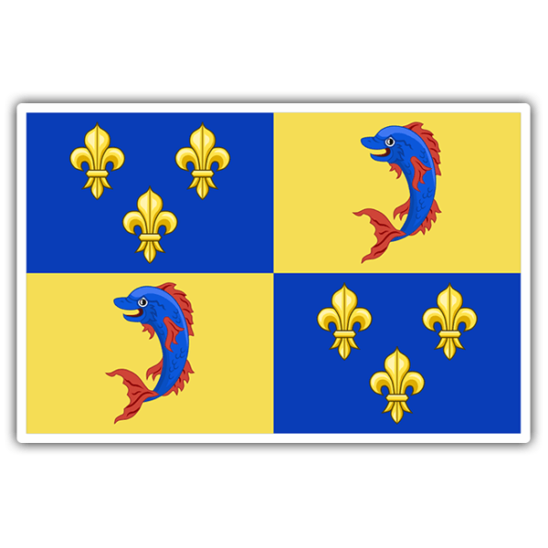 Aufkleber: Flagge Dauphine