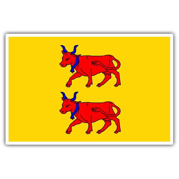 Aufkleber: Flagge Béarn
