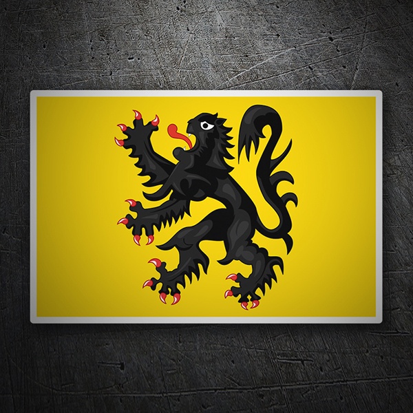 Aufkleber: Flagge Flandes