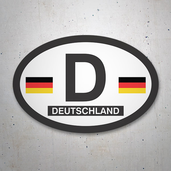 Aufkleber: Deutschland Oval