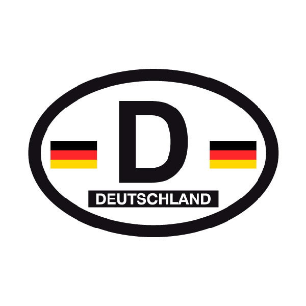 Aufkleber: Deutschland Oval