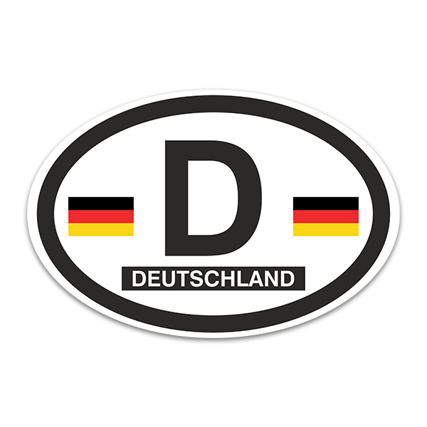 Aufkleber: Deutschland Oval