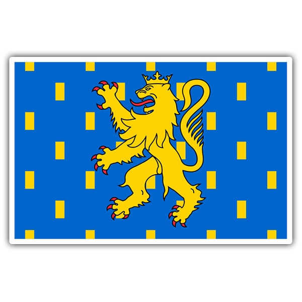 Aufkleber: Flagge Franche-Comté