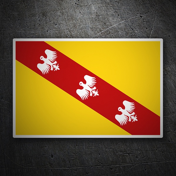Aufkleber: Flagge Lothringen