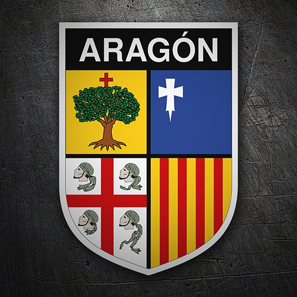 Aufkleber: Wappen Aragonien