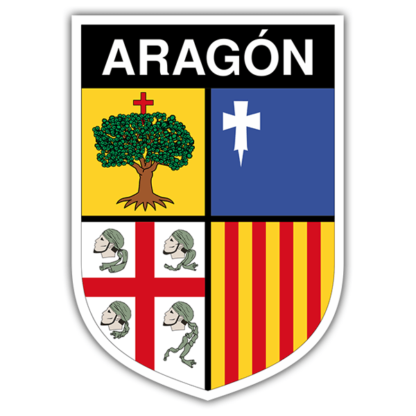 Aufkleber: Wappen Aragonien 0