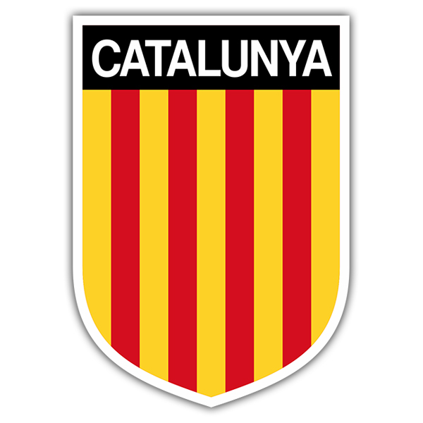 Aufkleber: Wappen Katalonien