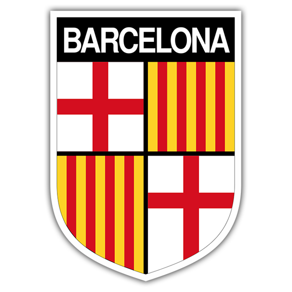 Aufkleber: Wappen Barcelona