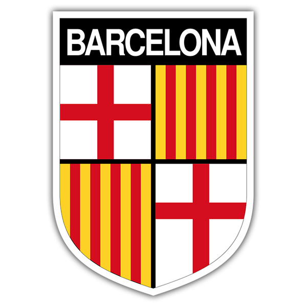 Aufkleber: Wappen Barcelona 0