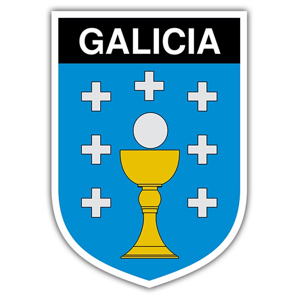 Aufkleber: Wappen Galicien