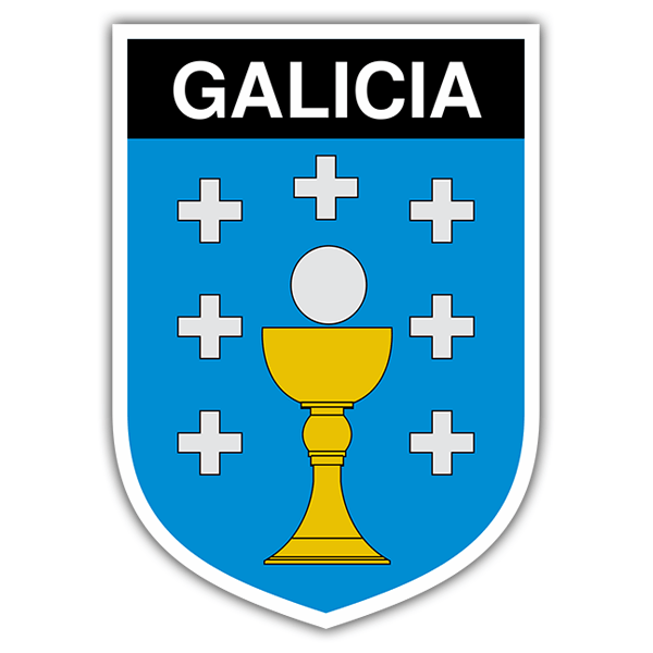 Aufkleber: Wappen Galicien 0
