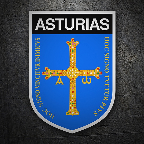 Aufkleber: Wappen Asturien 1