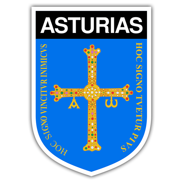 Aufkleber: Wappen Asturien 0