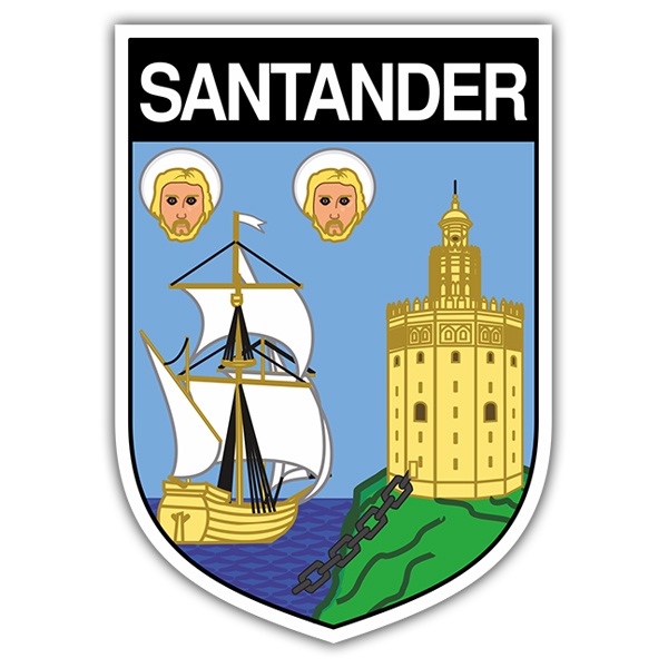 Aufkleber: Wappen Santander
