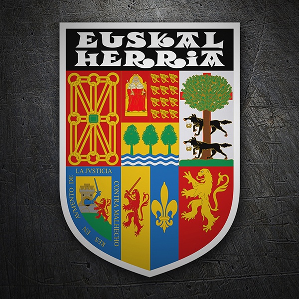 Aufkleber: Wappen traditionell Baskenland 1