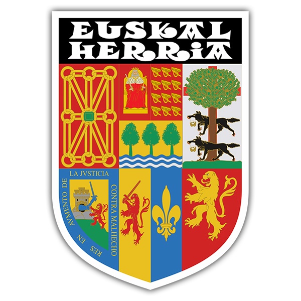 Aufkleber: Wappen traditionell Baskenland