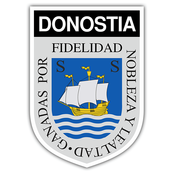 Aufkleber: Wappen Donostia-San Sebastián