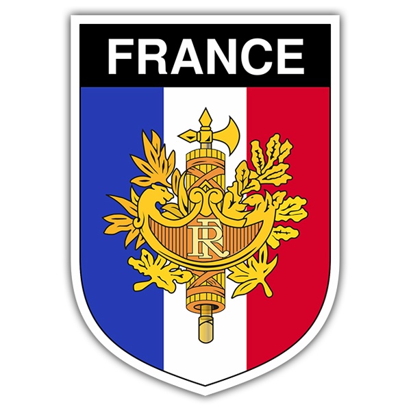 Aufkleber: Schild-Frankreich