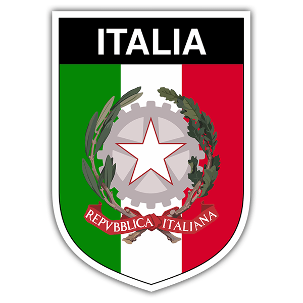 Aufkleber: Wappen Italien 0