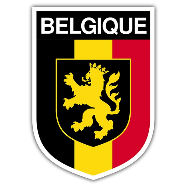 Aufkleber: Wappen Belgien