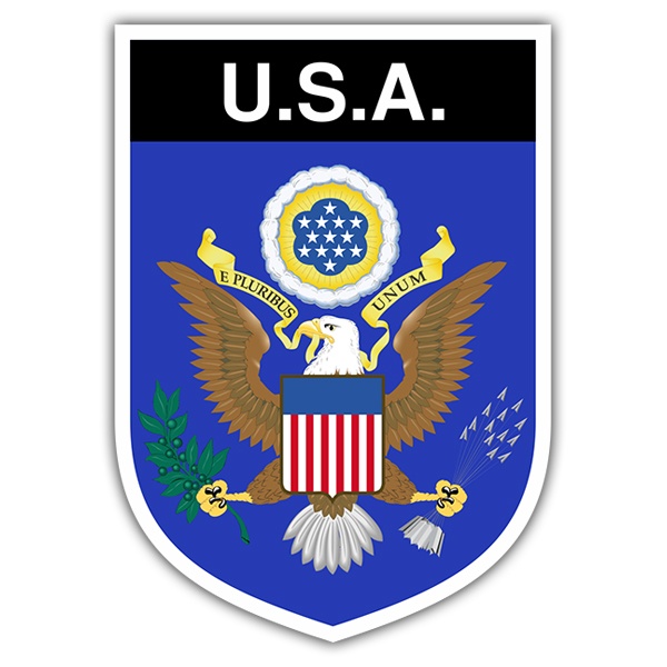 Aufkleber: Wappen USA