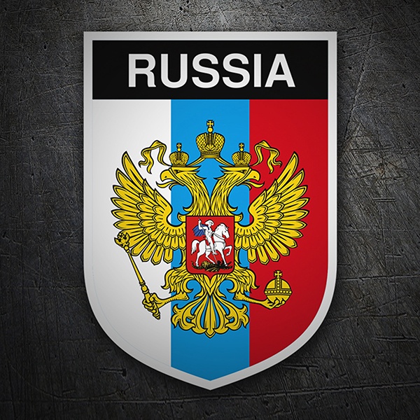 Aufkleber: Wappen Russland