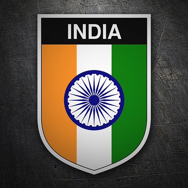 Aufkleber: Wappen Indien