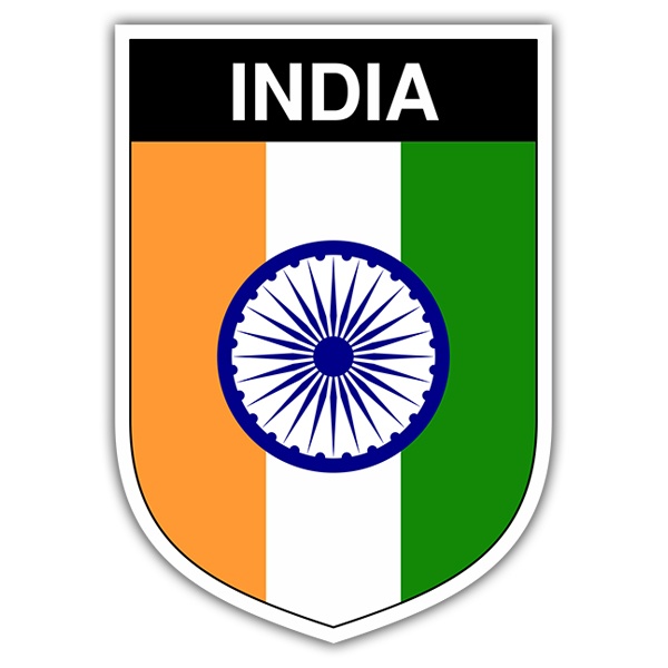 Aufkleber: Wappen Indien