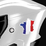 Aufkleber: karte Flagge Frankreich 3