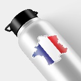 Aufkleber: karte Flagge Frankreich 6