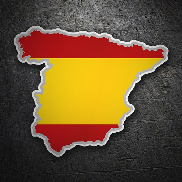 Karte Flagge Aufkleber Spanien Webwandtattoo Com