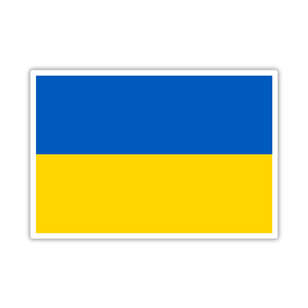 Aufkleber: Flagge der Ukraine