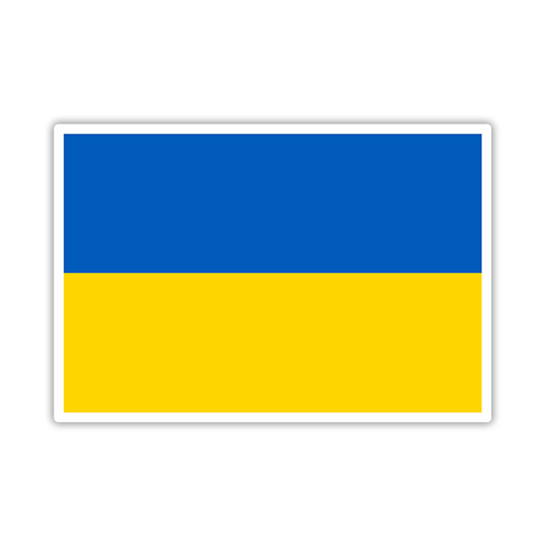 Aufkleber: Flagge der Ukraine