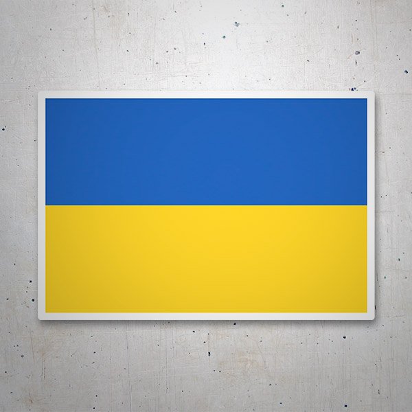 Aufkleber: Flagge der Ukraine