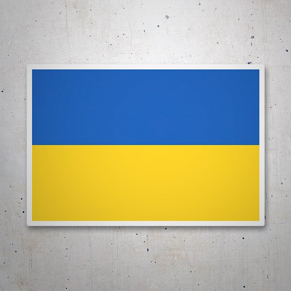 Aufkleber: Flagge der Ukraine