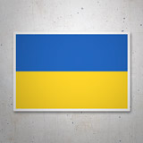 Aufkleber: Flagge der Ukraine 3