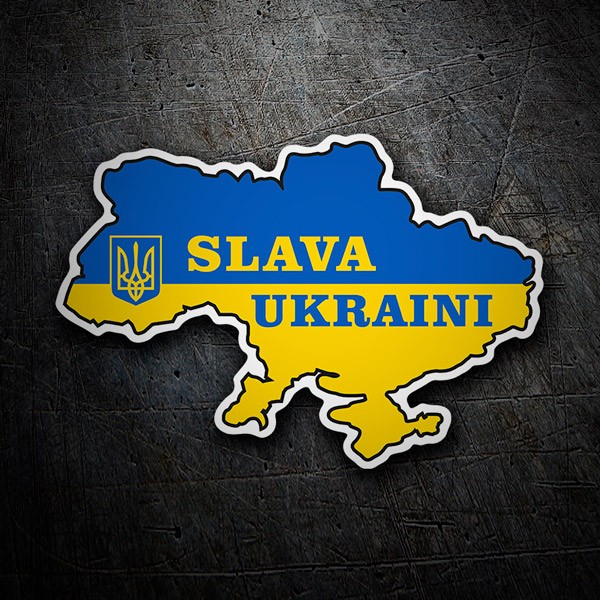 Aufkleber: Ruhm für die Ukraine