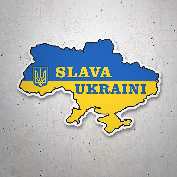 Aufkleber: Ruhm für die Ukraine