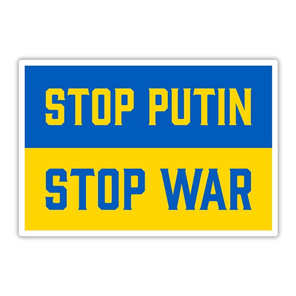 Aufkleber: Stop Putin Stop War