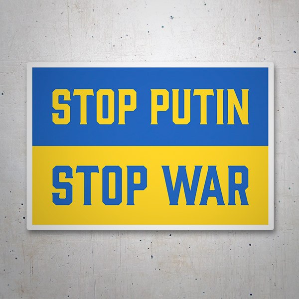 Aufkleber: Stop Putin Stop War