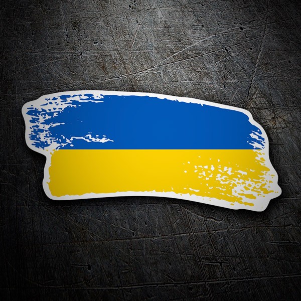 Aufkleber: Ukraine Schlaganfälle