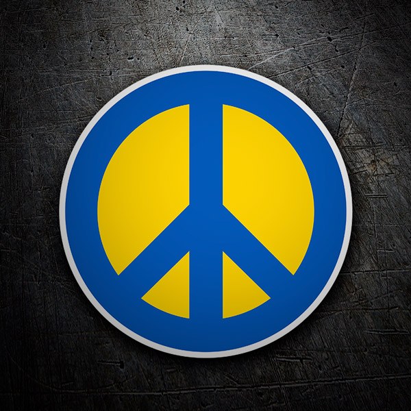 Aufkleber: Ukraine Friedenssymbol