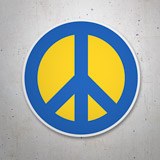 Aufkleber: Ukraine Friedenssymbol 3