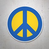 Aufkleber: Ukraine Friedenssymbol 3
