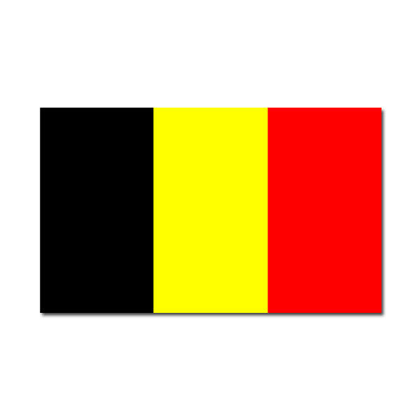 Aufkleber: Belgische Flagge