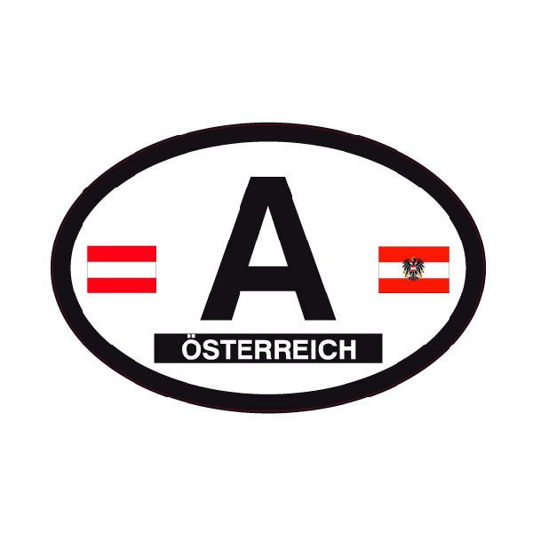 Aufkleber: Oval Österreich