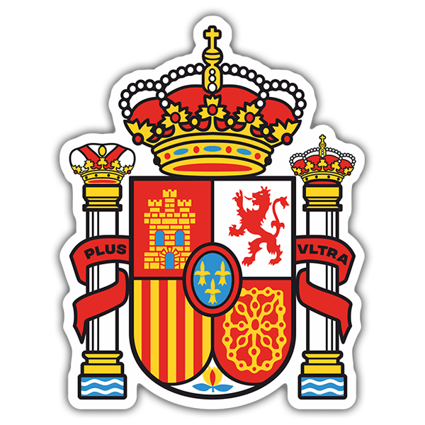 Aufkleber: Wappen Spaniens