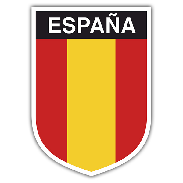 Aufkleber: Spanien-Flagge vertikale