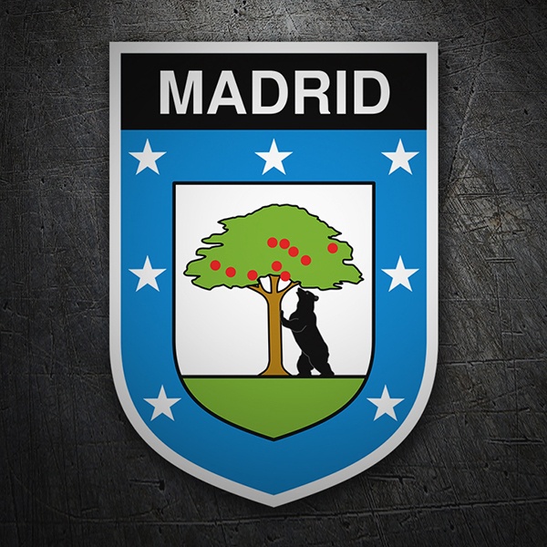 Aufkleber: Wappen Madrid 1